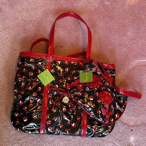 Vera Bradley set of 2 purses poppy fields
